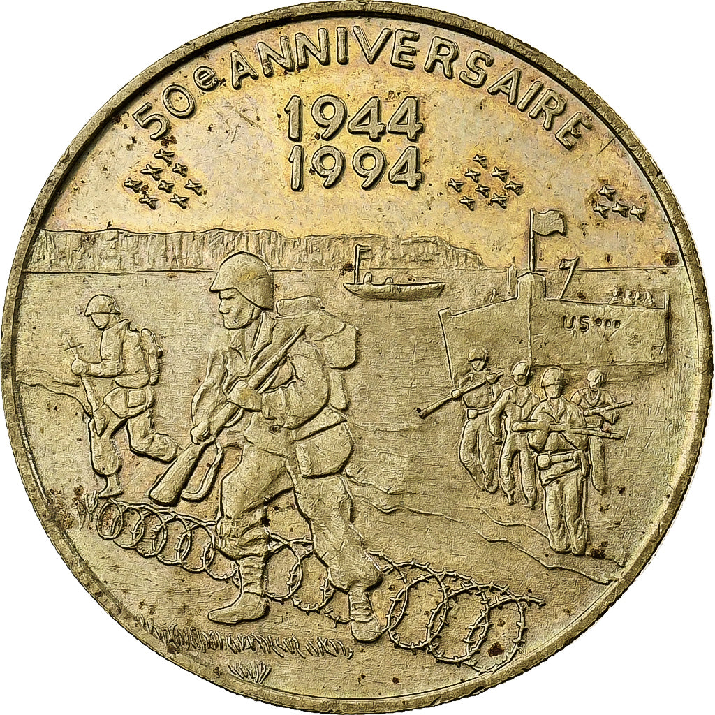 France, Token, 50ème Anniversaire du Débarquement, Jour J, 1994