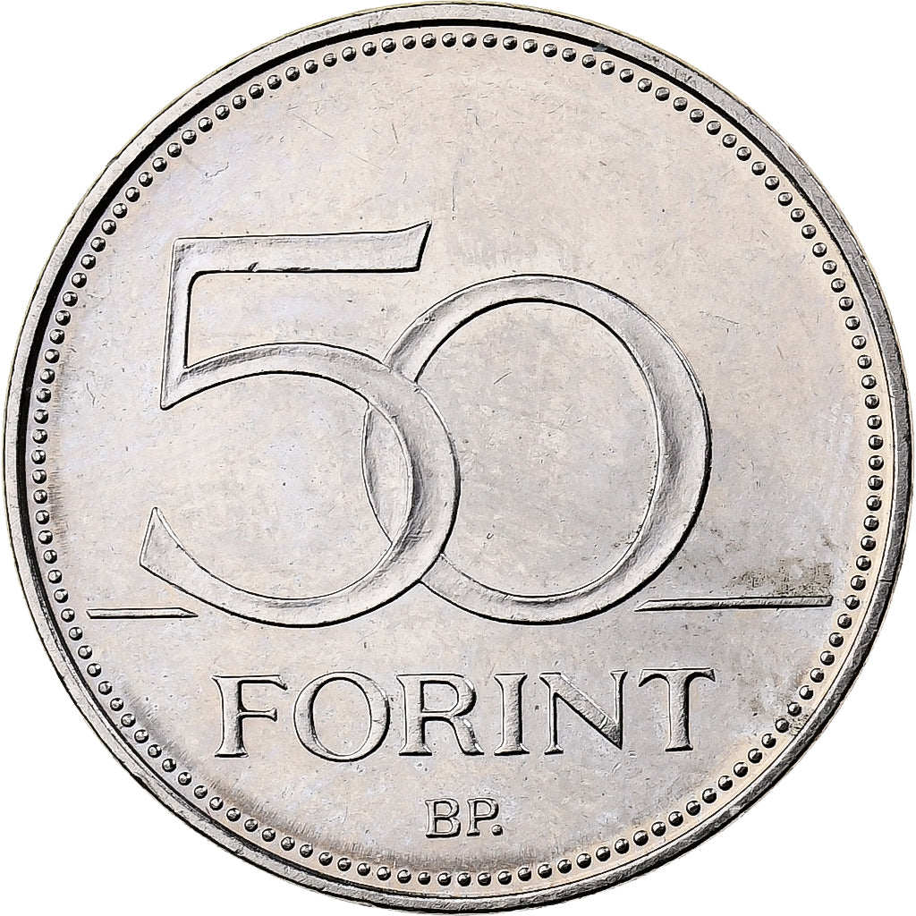 Ungarn, 50 Forint, 2007, Budapest, Kupfer-Nickel, VZ+, KM:805
