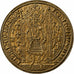 France, Jeton, Reproduction du Franc à Pied, Charles V, Copper-Nickel Gilt, SPL