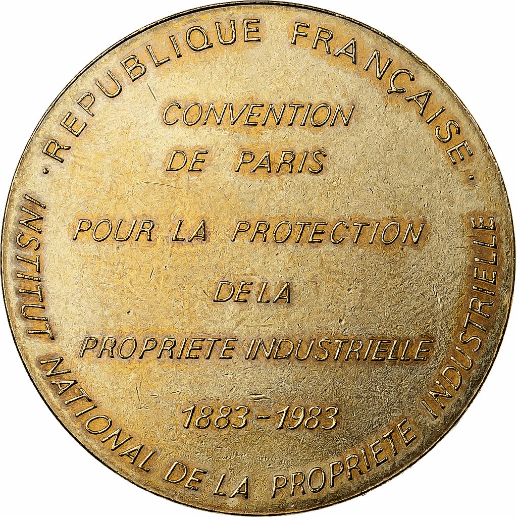 France, Medal, Institut Nationale de la Propriété Industrielle, 1983, Bronze