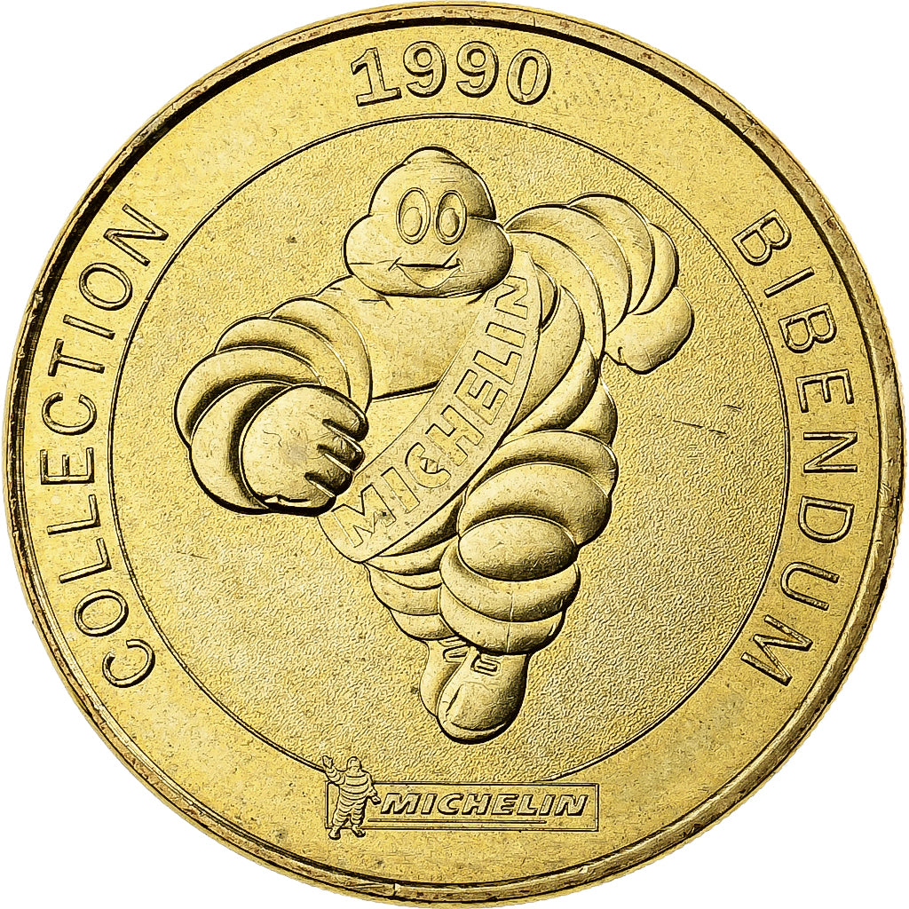 França, Token, Michelin, Bibendum, 2009, Cuproníquel Alumínio, MDP, AU(55-58)