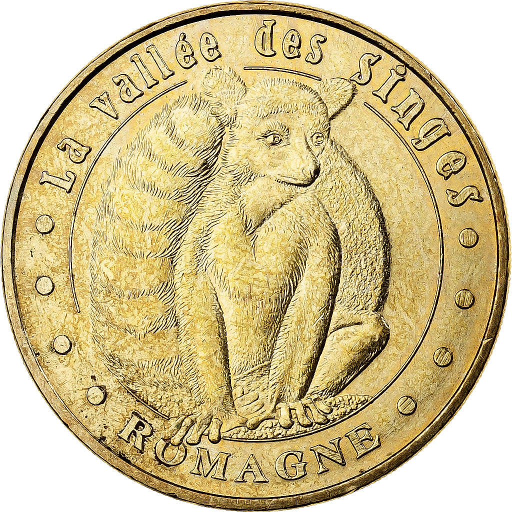 Frankreich, betaalpenning, 86/ Vallée des Singes - Lémurien - Romagne, 2011