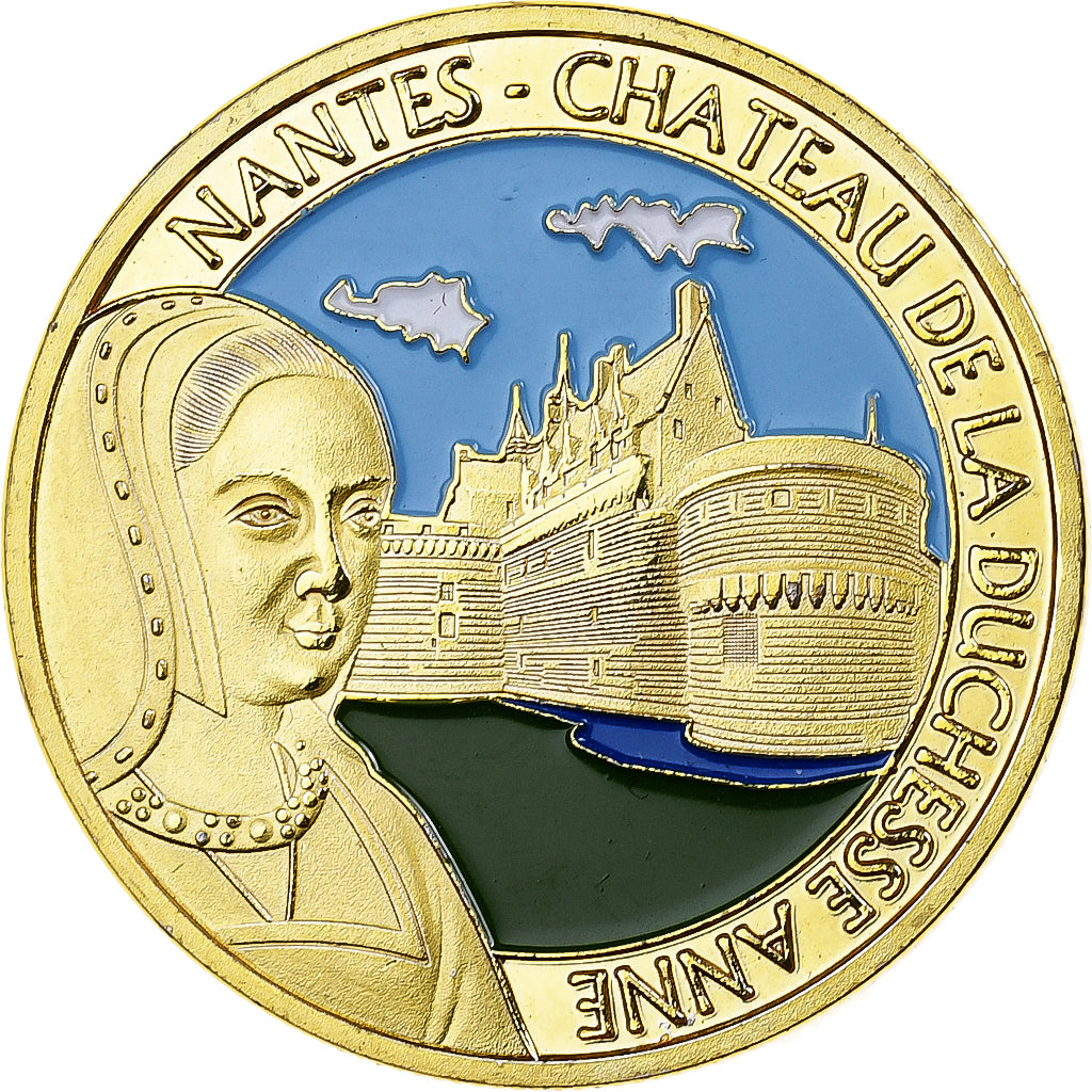Francia, zeton, Nantes, Château de la Duchesse Anne, Aluminio y cuproníquel