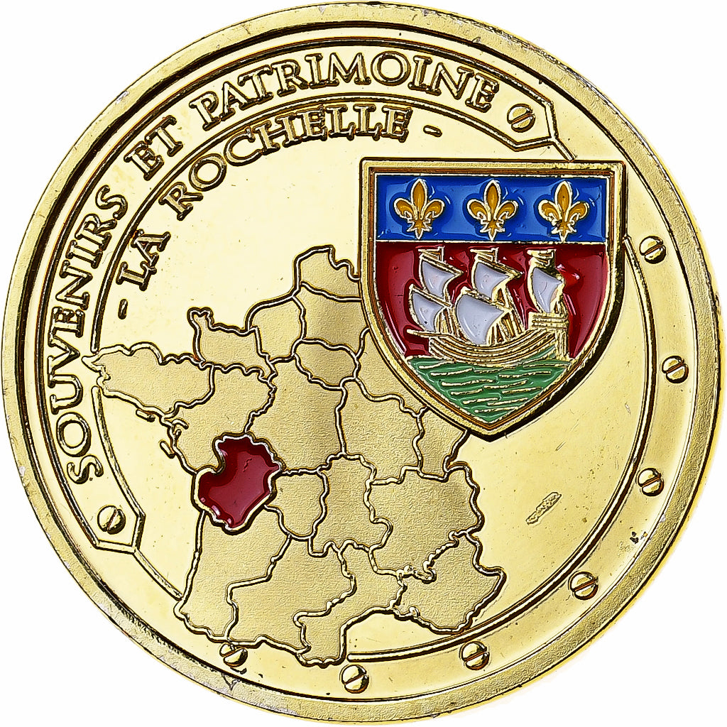 Francia, ficha, La Rochelle - Le Vieux Port, Rame-nichel-alluminio, SPL-