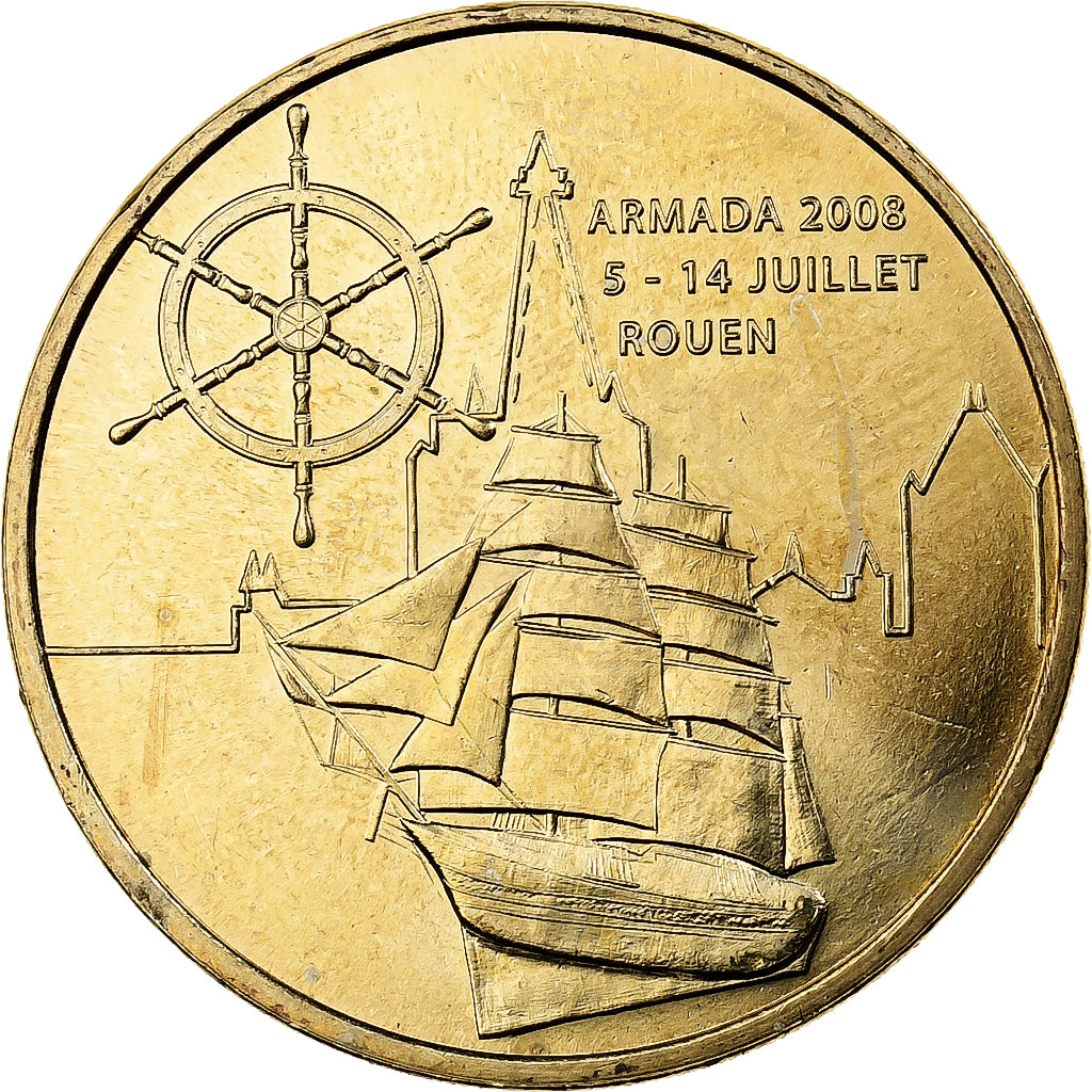 Francia, ficha, Rouen - Armada, 2008, Rame-nichel-alluminio, MDP, SPL-