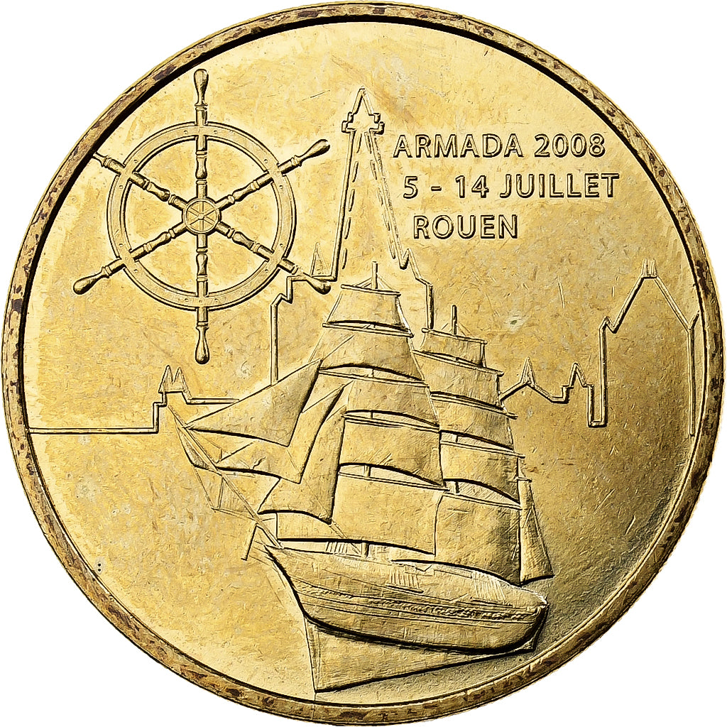 Francia, ficha, Rouen - Armada, 2008, Rame-nichel-alluminio, MDP, SPL-