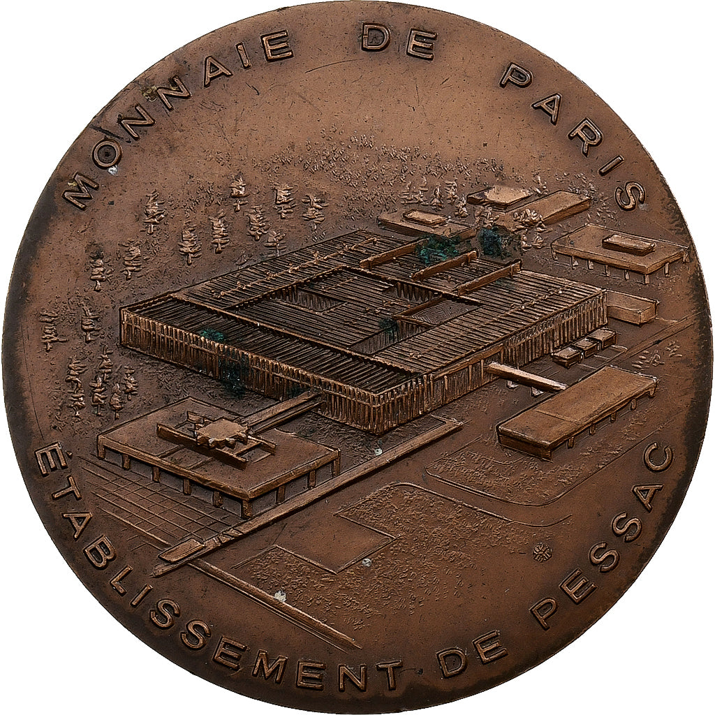 Francia, medalla, Souvenir d'une visite à la Monnaie de Paris, Bronce, MBC+