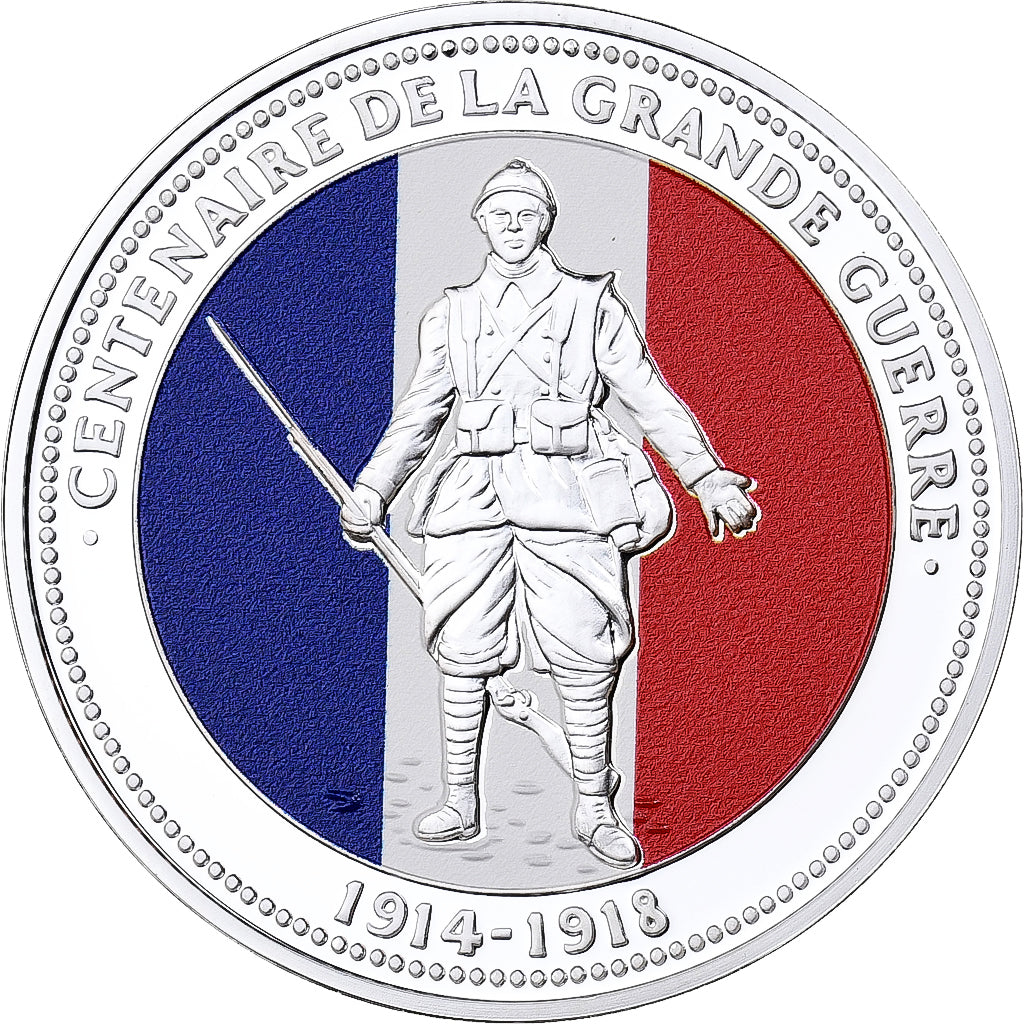 France, Medal, Centenaire de la Grande Guerre, 2014, Copper-nickel, MS(65-70)