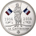 Francja, medal, Centenaire de la Grande Guerre, 2014, Miedź-Nikiel, MS(65-70)