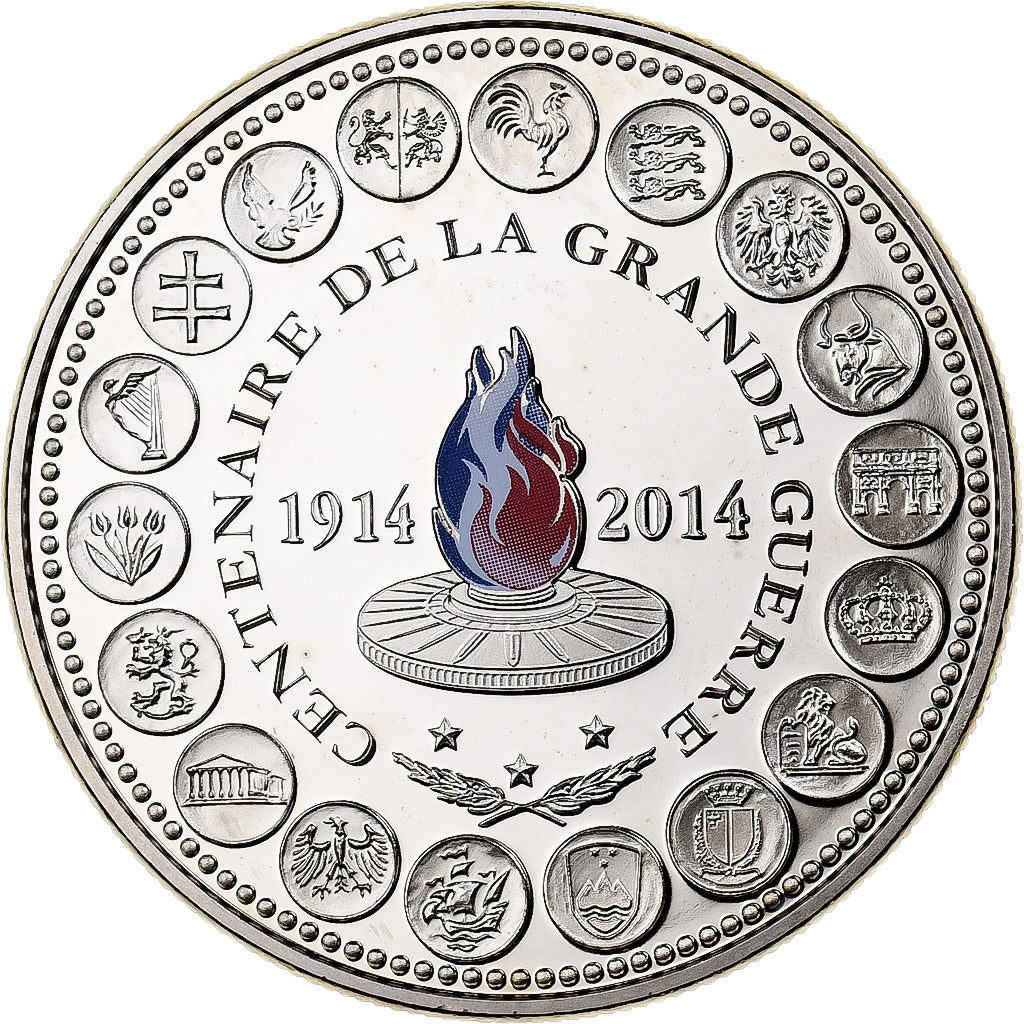 Frankreich, Medaille, L'Europe des XXVIII, Centenaire de la Grande Guerre, 2014
