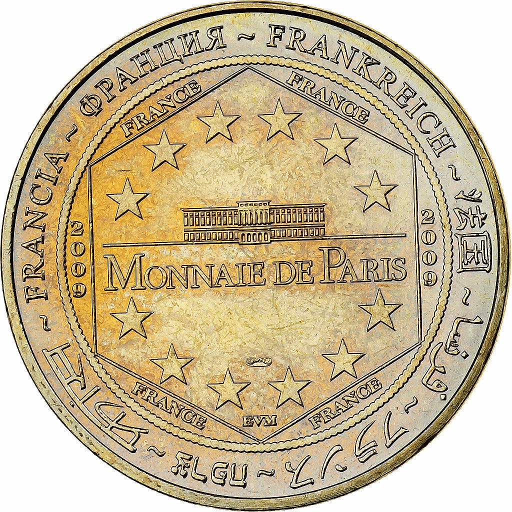 France, Jeton, Paris - Les amis de l'Euro - 10 ans de l'Euro, 2009, Cupro-nickel
