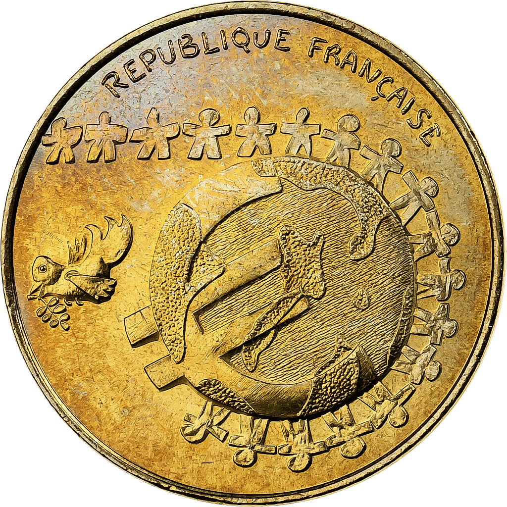 France, 1/4 Euro, 2002, Paris, Aluminum-Bronze, MS(64), KM:1293