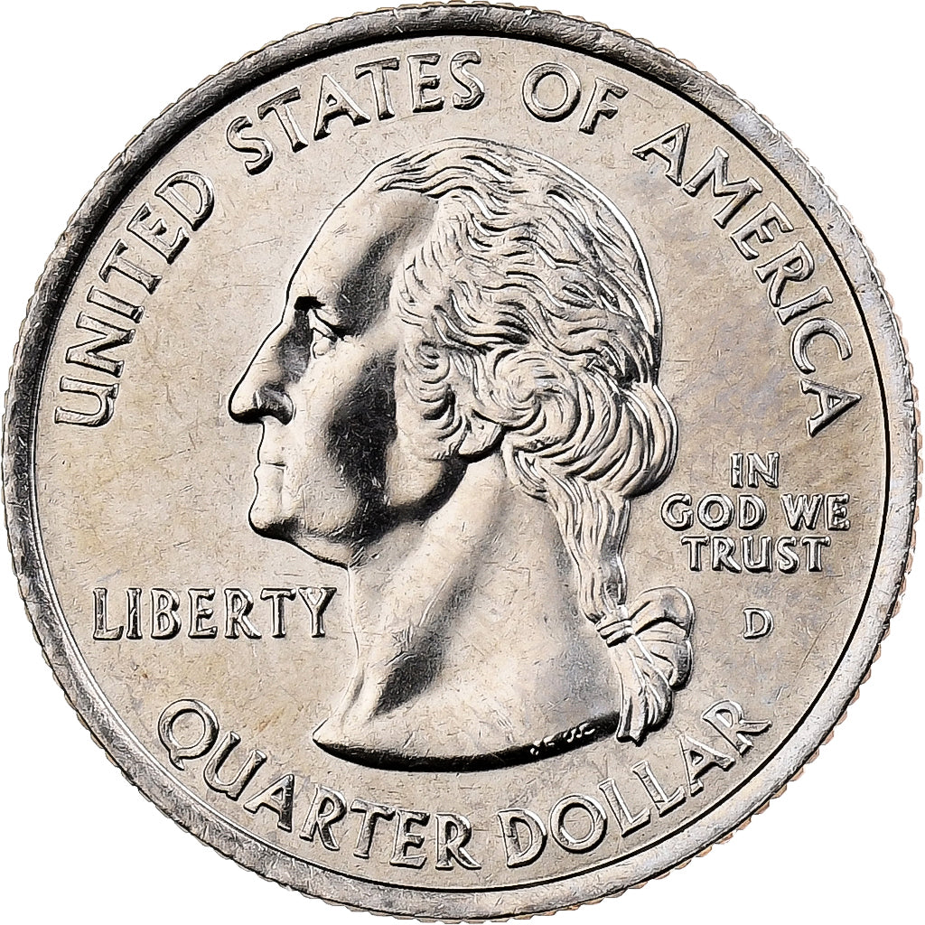 Estados Unidos, Quarter, Indiana, 2002, U.S. Mint, Cobre - níquel recubierto de