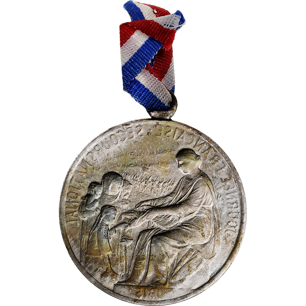 Francia, medaglia, Journée Française du Secours National, 1915, Alluminio