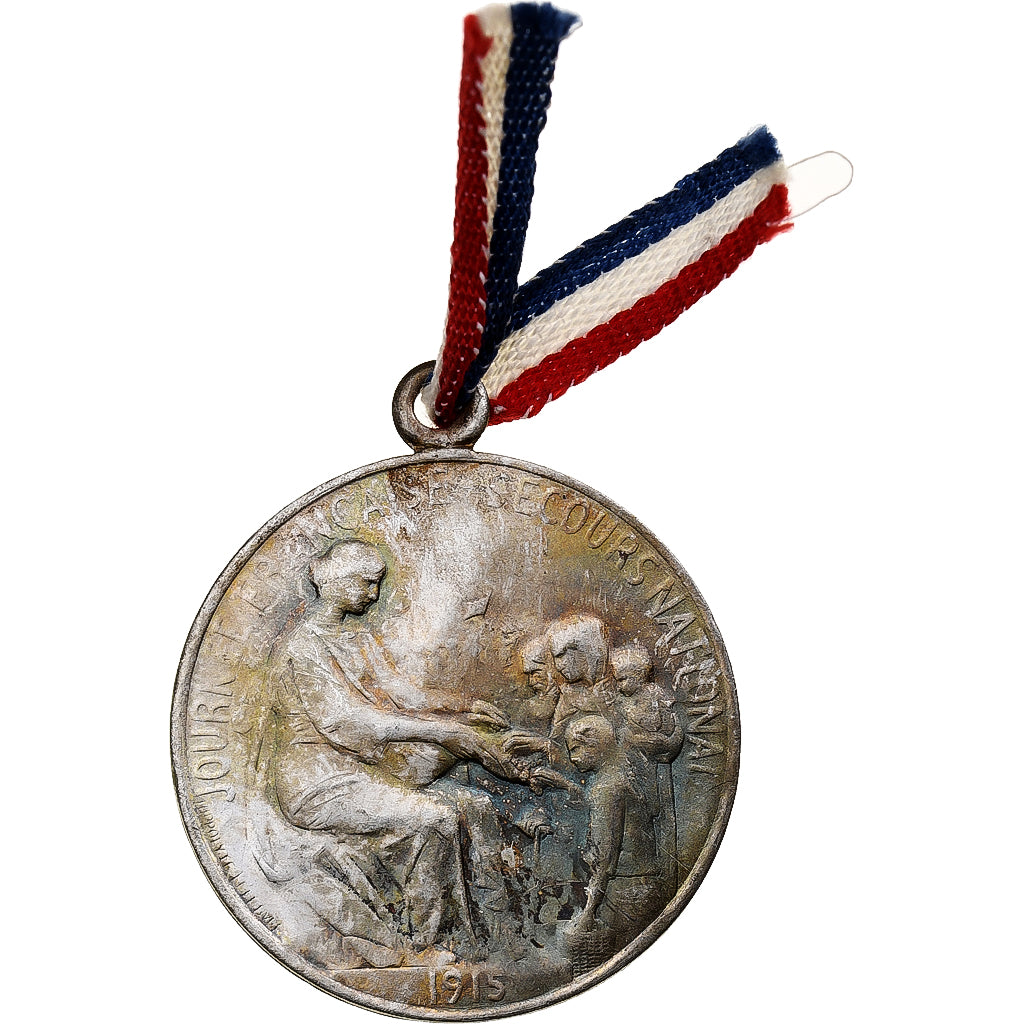 Francia, medaglia, Journée Française du Secours National, 1915, Alluminio, BB+