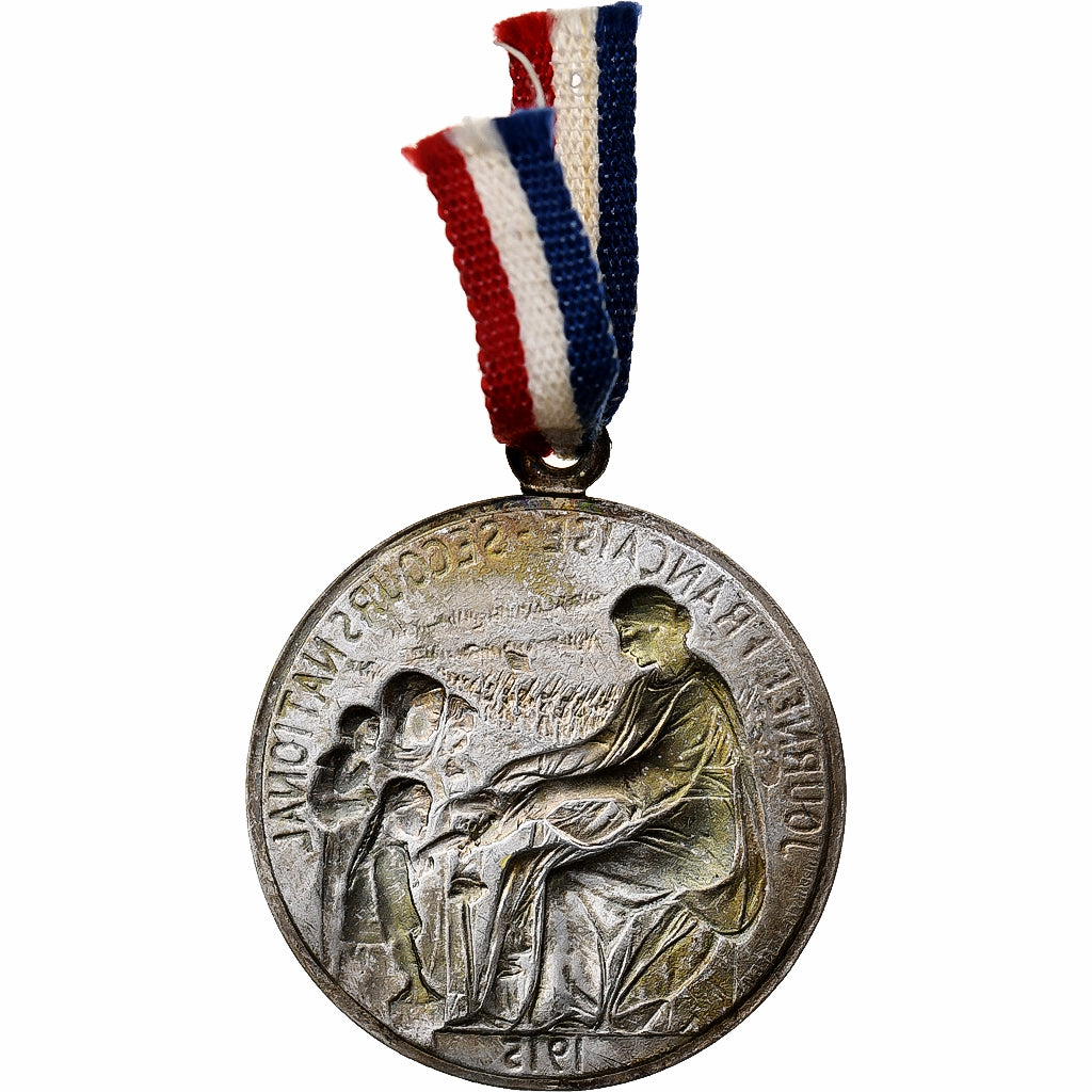 Francia, medaglia, Journée Française du Secours National, 1915, Alluminio, BB+