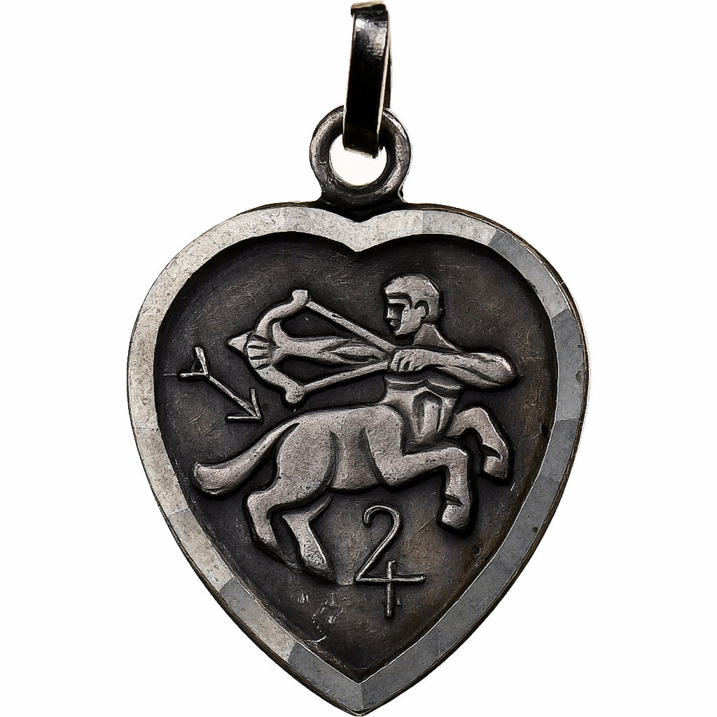 Francia, medaglia, Signe Zodiacal, Sagittaire, Bronzo argentato, SPL-