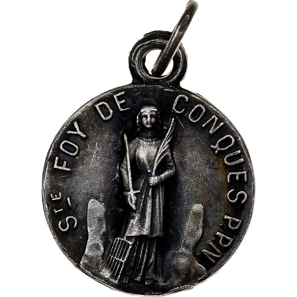 France, Médaille, Sainte Foy de Conques, Bronze argenté, SUP