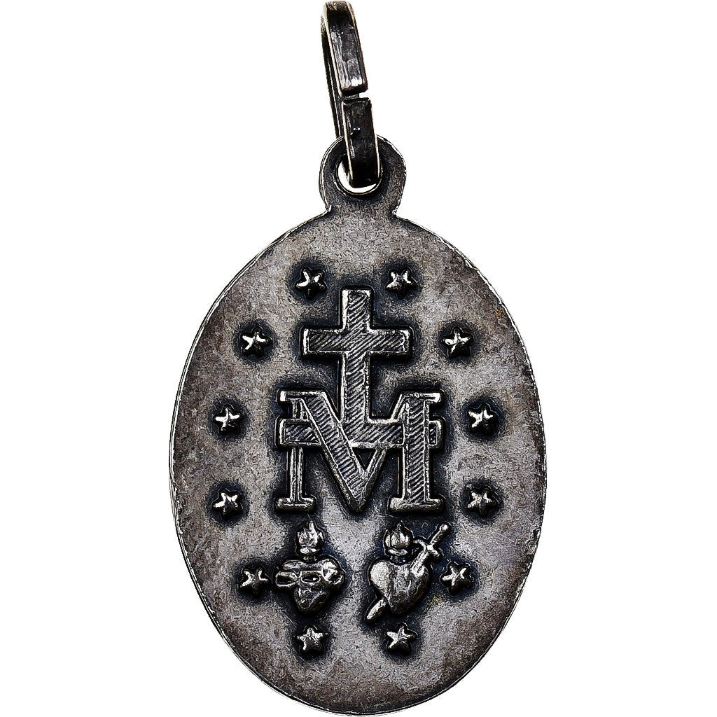 Francia, medaglia, Religion, Marie Conçue sans Péché, Bronzo argentato, BB+