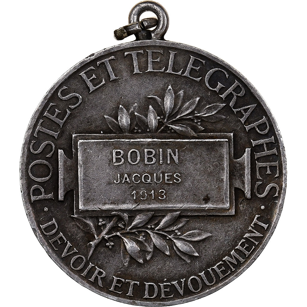 France, Honneur des Postes et Télégraphes, Medal, 1913, Excellent Quality
