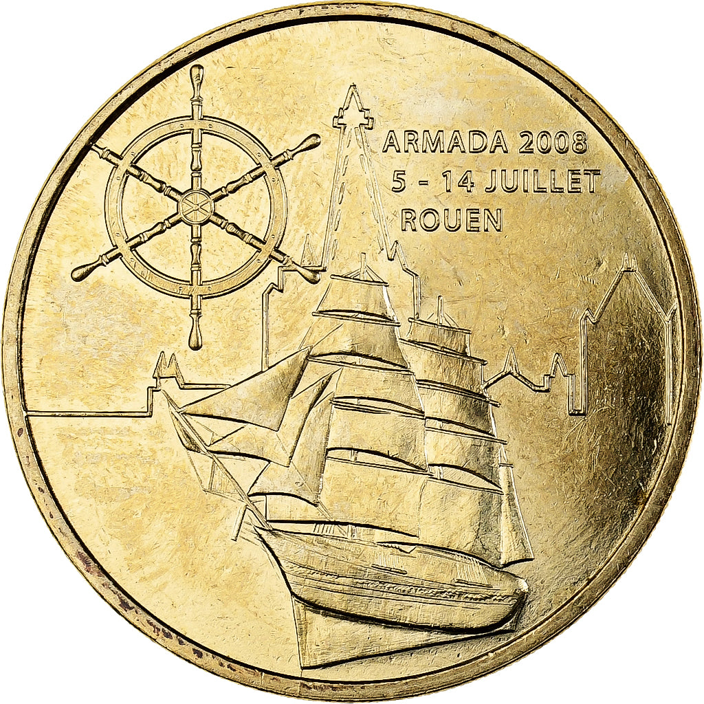 Francia, ficha, Rouen - Armada, 2008, Rame-nichel-alluminio, MDP, SPL