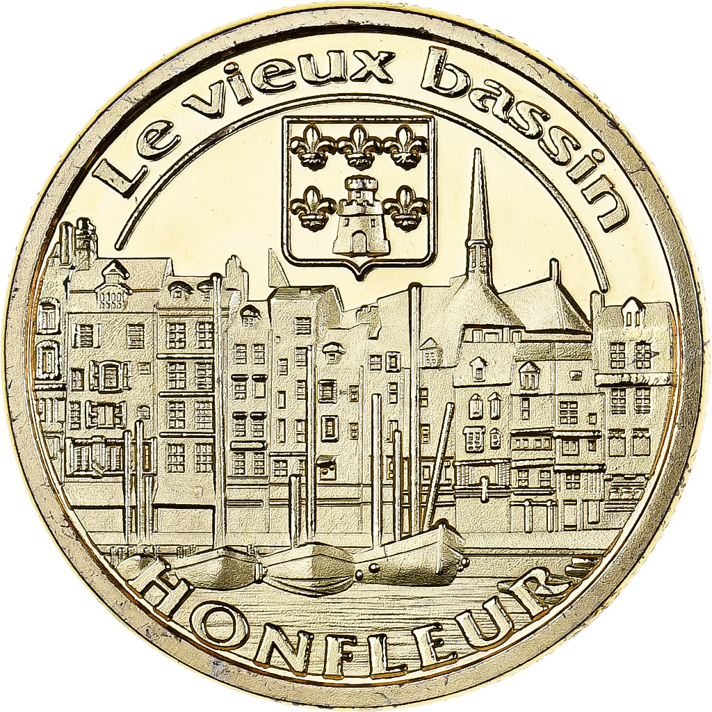 Francia, medaglia, Le Vieux Bassin, Honfleur, Rame-nichel-alluminio, SPL-