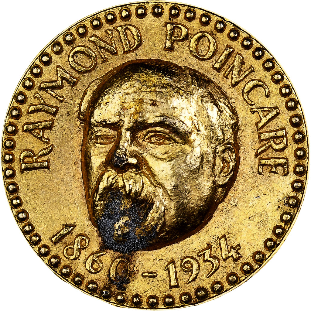 France, Token, Collection Total, Raymond Poincaré, 1970, Brass, EF(40-45)