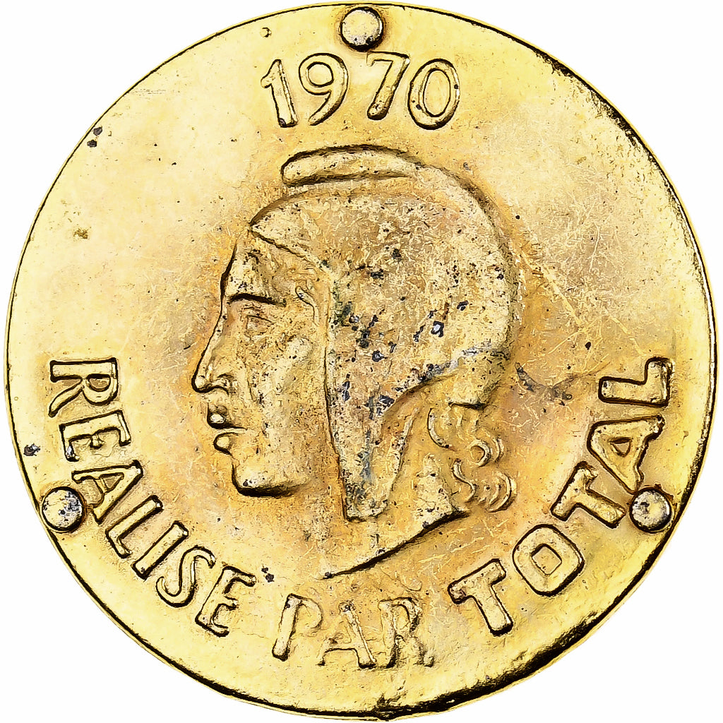 France, Token, Collection Total, Léon Blum, 1970, Brass, AU(50-53)