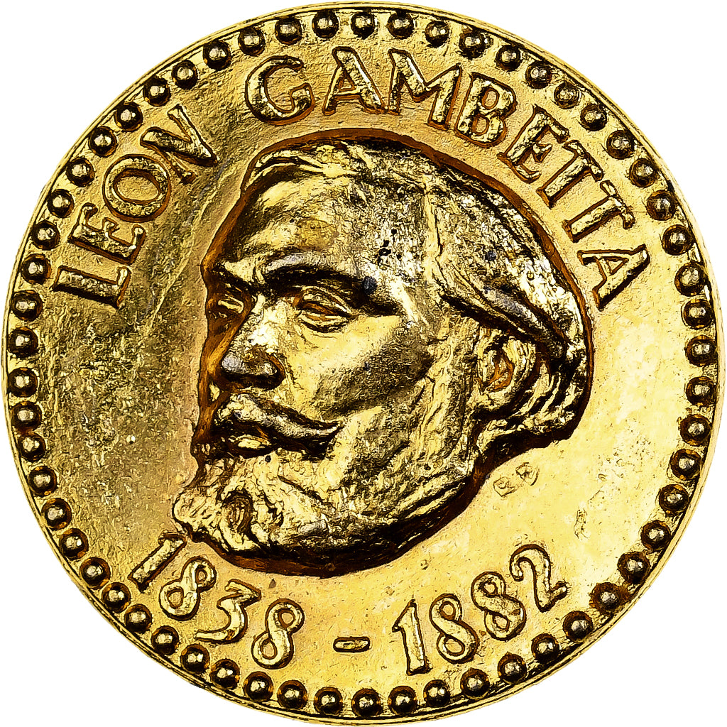 Francia, ficha, Collection Total, Léon Gambetta, 1970, Ottone, BB+