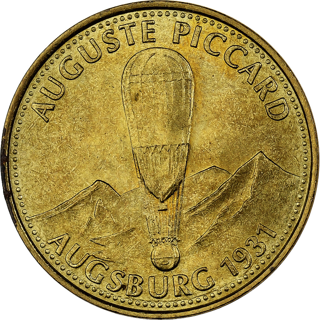 Francia, ficha, Collection Shell, Auguste Piccard, Bronzo-alluminio, SPL