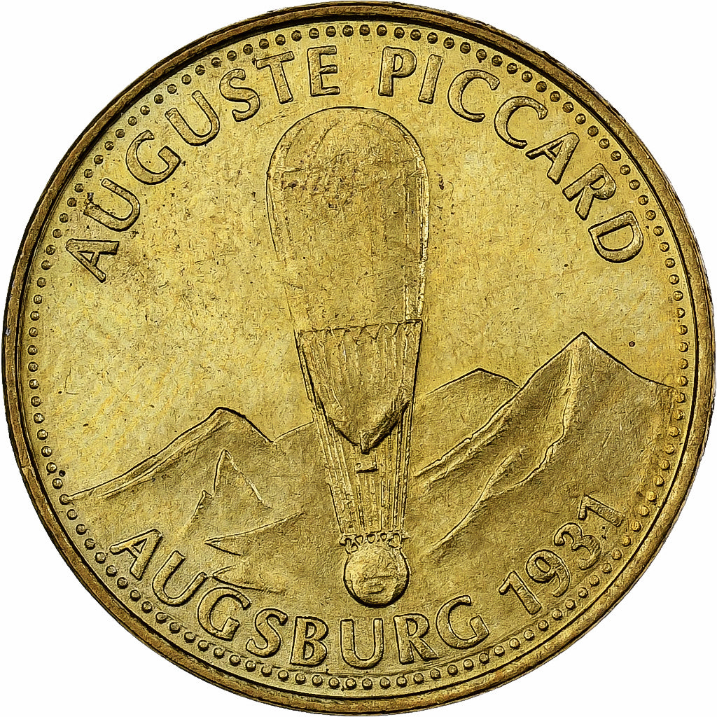 France, Jeton, Collection Shell, Auguste Piccard, Bronze-aluminium, SPL+