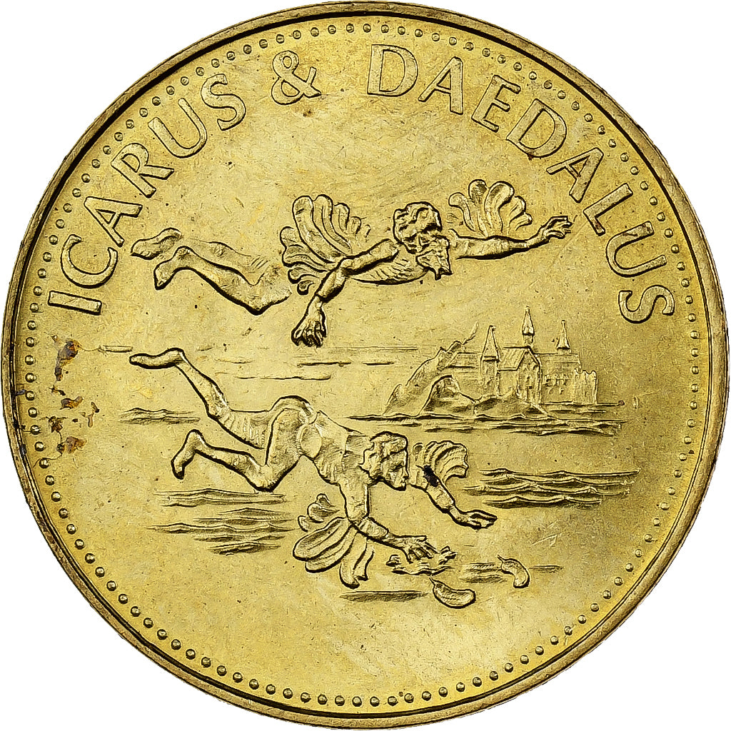 Francia, ficha, Collection Shell, Icarus et Daedalus, Bronzo-alluminio, SPL+