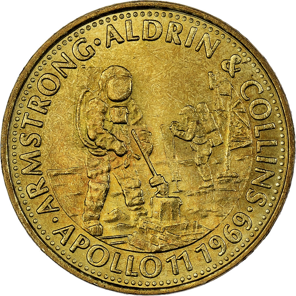 Francia, ficha, Collection Shell, Apollo 11, Bronzo-alluminio, SPL