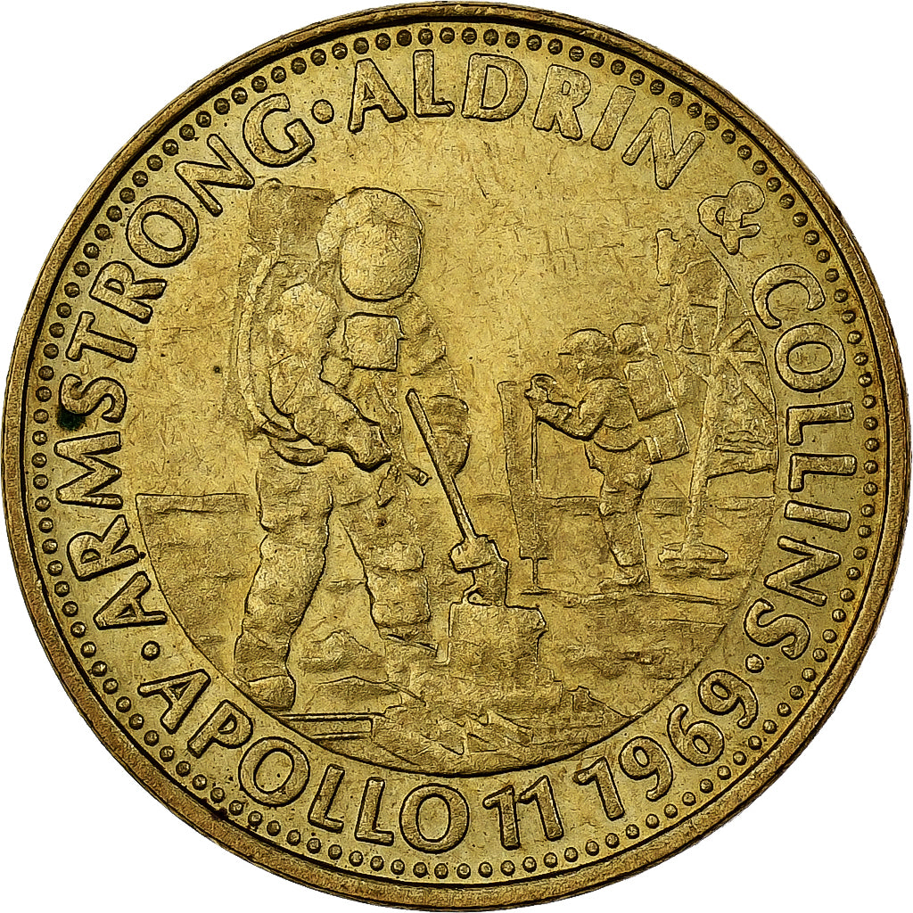 Francia, ficha, Collection Shell, Apollo 11, Bronzo-alluminio, SPL