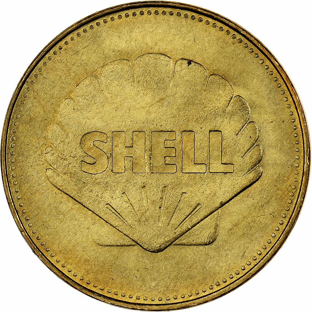 Frankreich, betaalpenning, Collection Shell, Alcock and Brown, Bronze-Aluminium