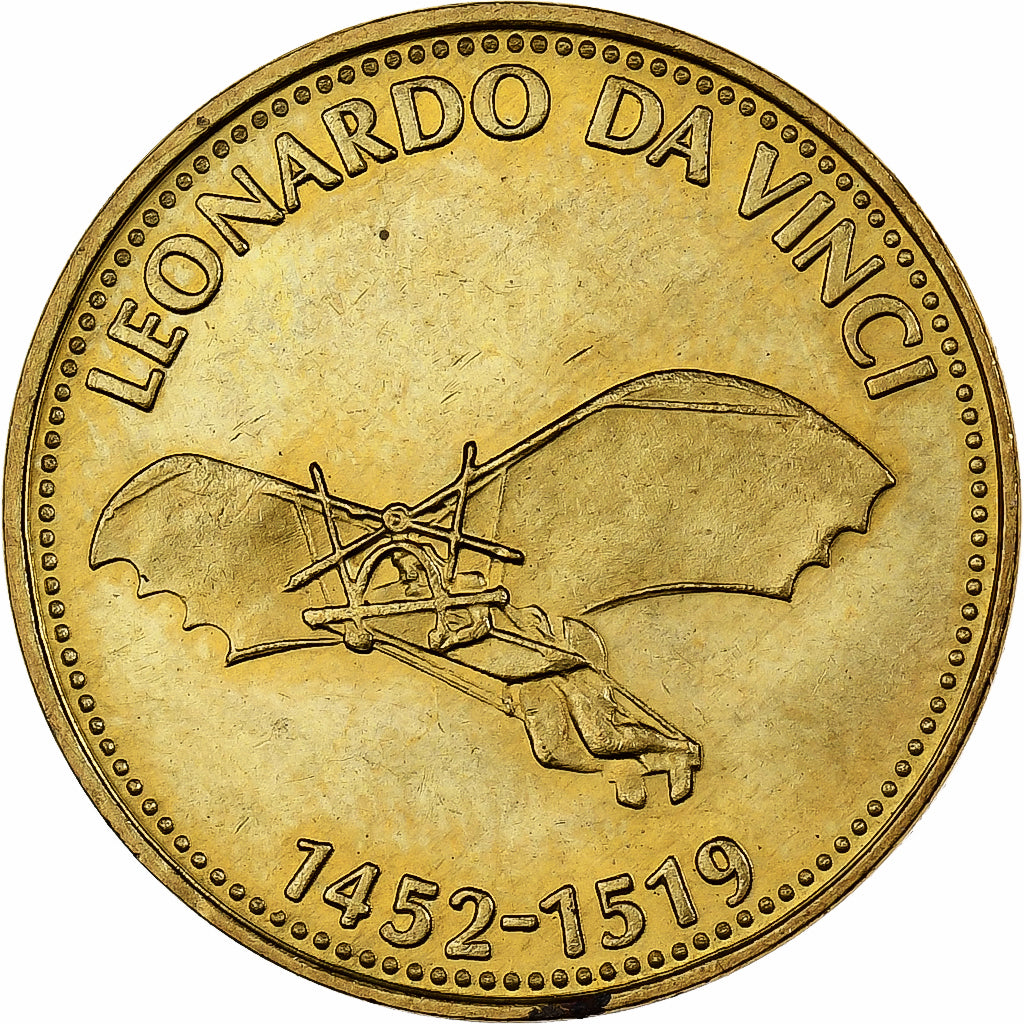 France, Token, Collection Shell, Leonardo Da Vinci, Bronze-Aluminium, MS(64)