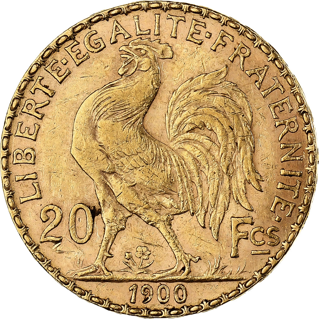 France, 20 Francs, Marianne, 1900, Paris, Gold, EF(40-45), Gadoury:1064, KM:847
