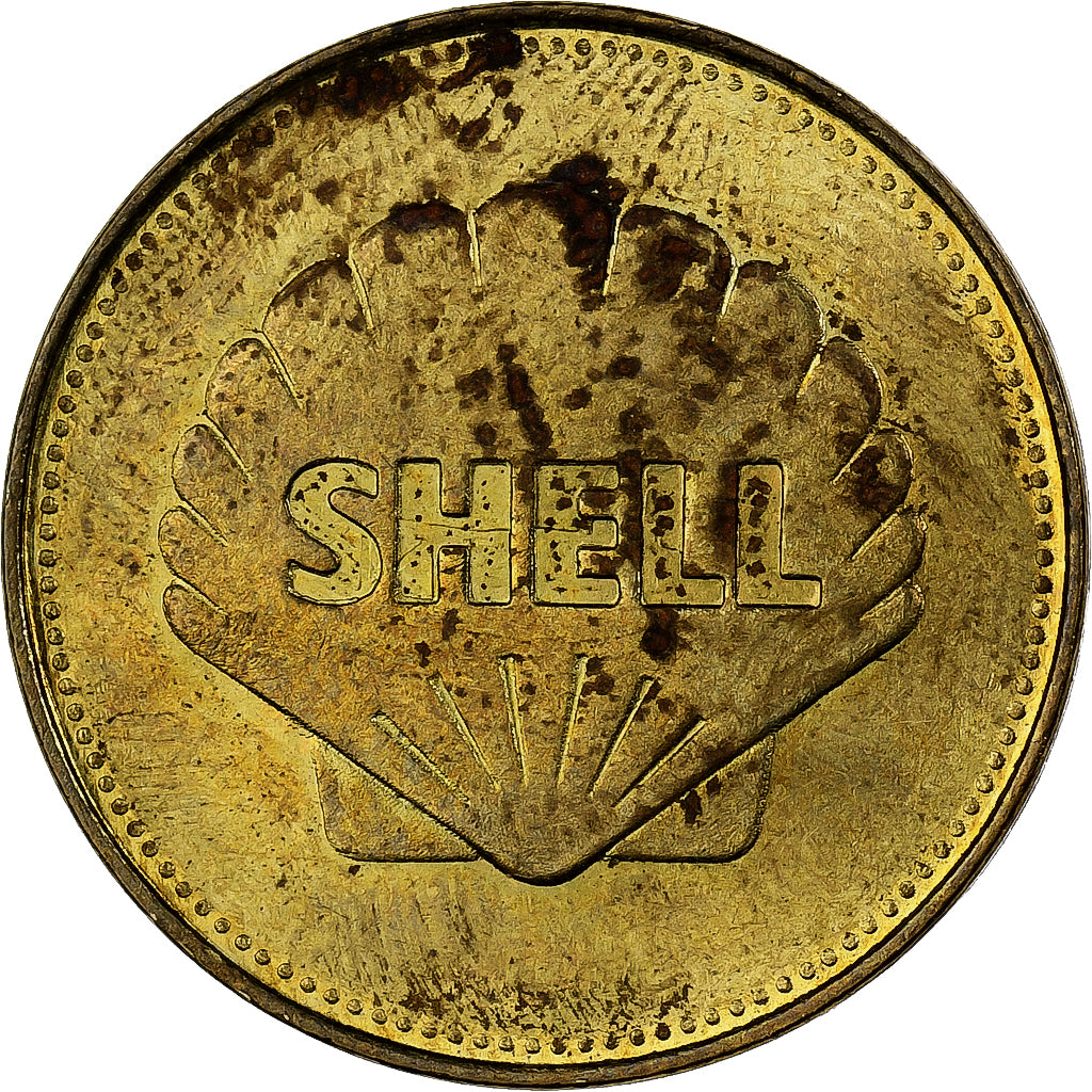 Frankreich, betaalpenning, Collection Shell, Heinkel HE 178, Bronze-Aluminium
