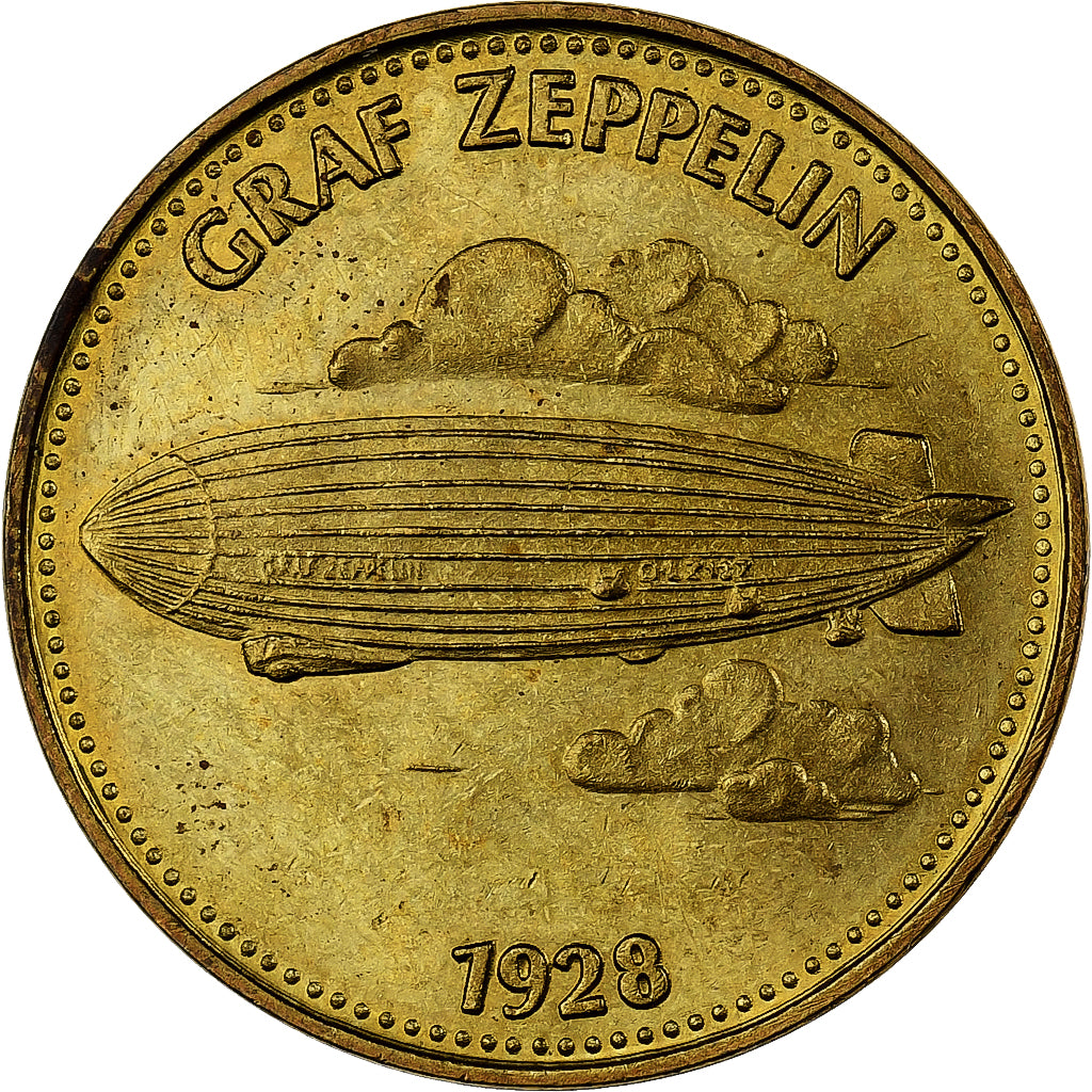 Francia, ficha, Collection Shell, Graf Zeppelin, Bronzo-alluminio, SPL