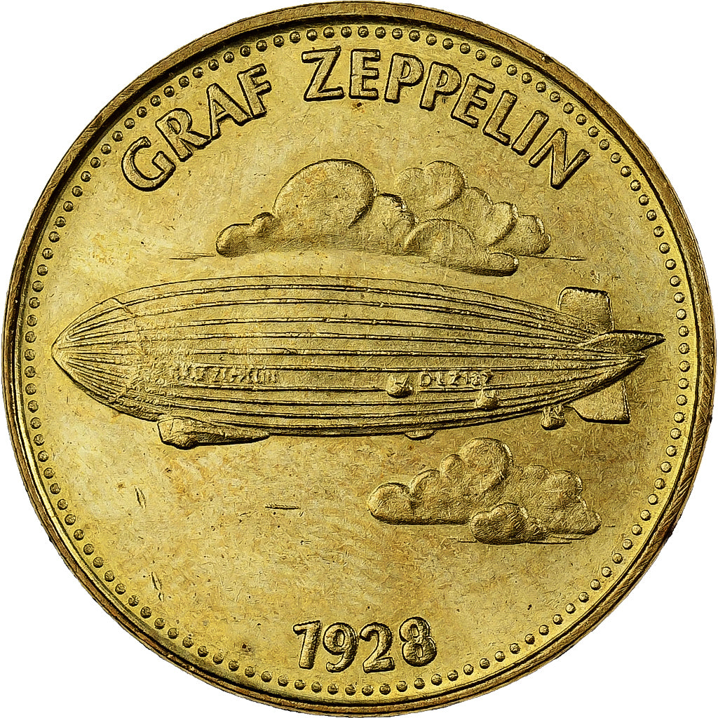 Frankreich, betaalpenning, Collection Shell, Graf Zeppelin, Bronze-Aluminium