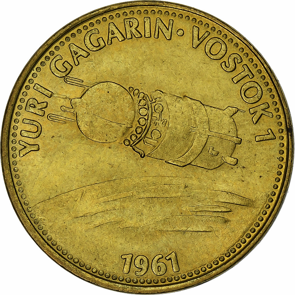 France, Token, Collection Shell, Yuri Gagarin, Vostok 1, Bronze-Aluminium
