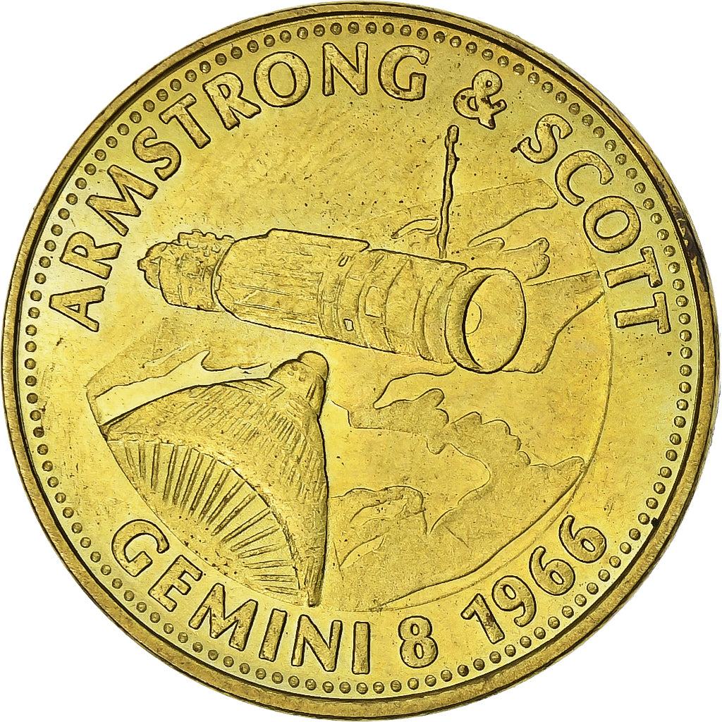 Francia, ficha, Collection Shell, Amstrong et Scott, Gemini 8, Bronzo-alluminio