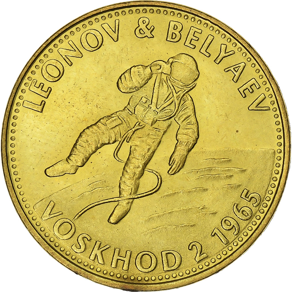 Francia, ficha, Espace, Leonov et Belyaev, 1965, Bronzo-alluminio, SPL