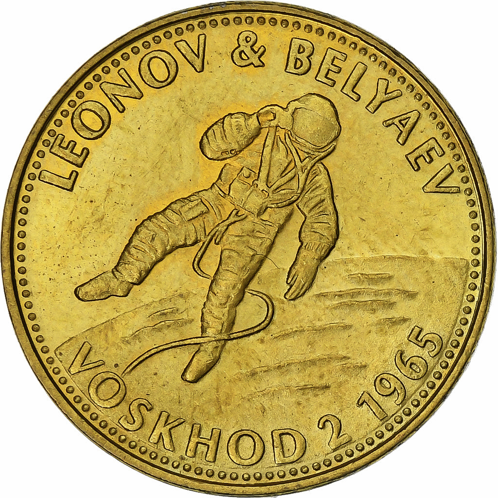 Francia, ficha, Espace, Leonov et Belyaev, 1965, Bronzo-alluminio, SPL