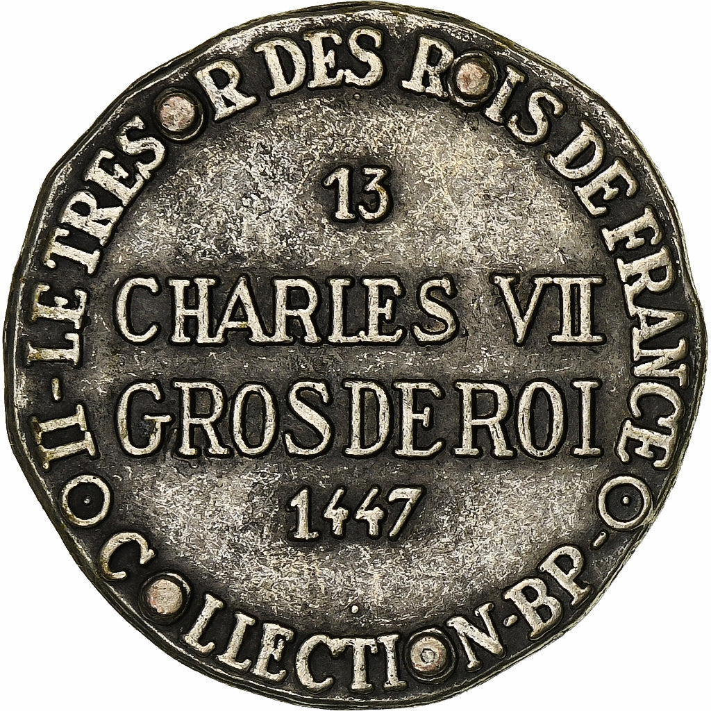 Francia, ficha, Collection BP, Gros Charles VII, Rame, BB+