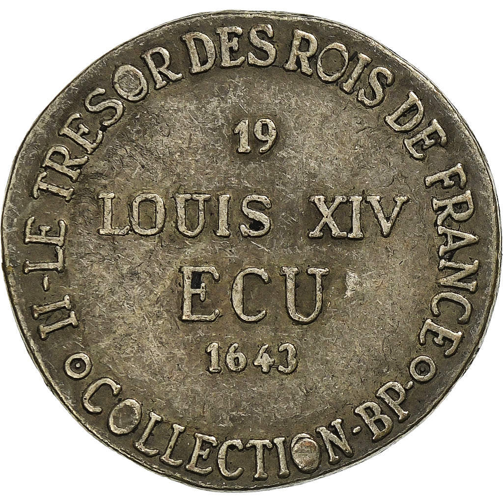 Frankreich, betaalpenning, Collection BP, Ecu Louis XIV, Métal, SS+