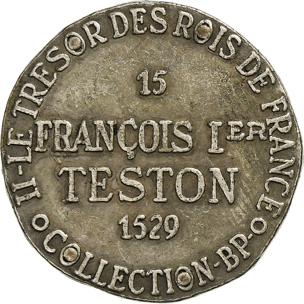 Frankreich, betaalpenning, Collection BP, Teston François Ier, Kupfer, SS+