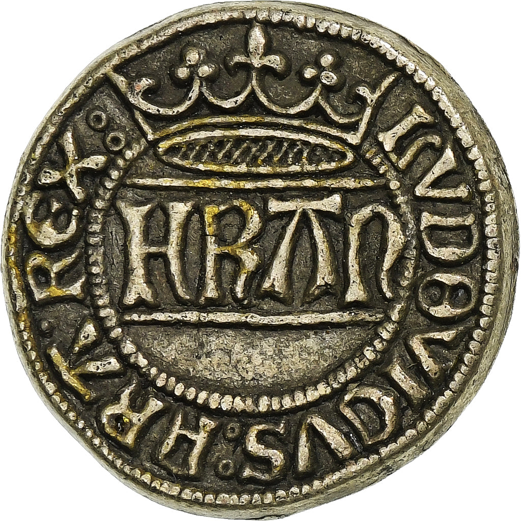 Frankreich, betaalpenning, Collection BP, Denier Parisis Louis XI, Kupfer, VZ