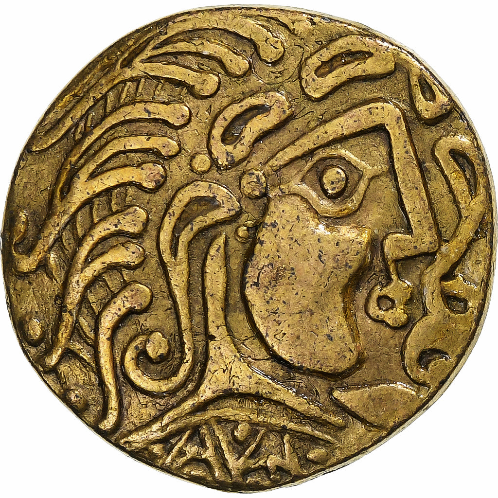 France, Token, Collection BP, Statère Parisii, Copper, AU(55-58)
