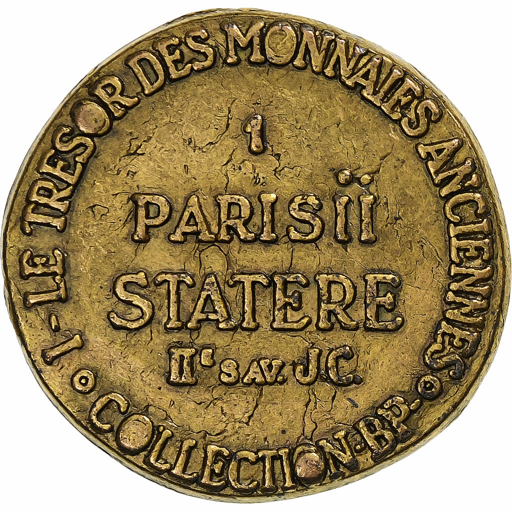 France, Token, Collection BP, Statère Parisii, Copper, AU(55-58)